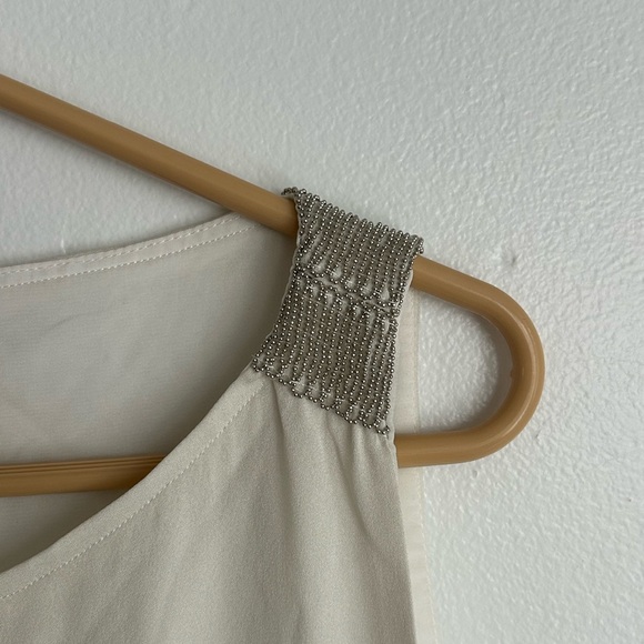 Fabiana Filippi Silk Maxi Dress Ivory Sleeveless XL Classic Time Capsule Italy - Picture 6 of 11